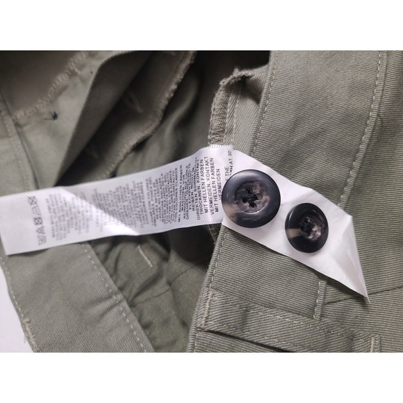 ASOS Chino Shorts Button Fly Womens 28" Waist Khaki Green New - Picture 10 of 10